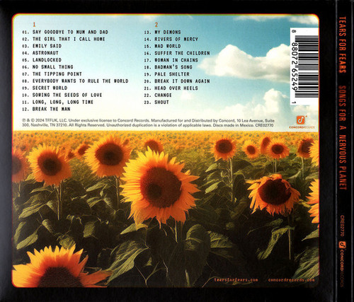 New: TEARS FOR FEARS - Songs For A Nervous Planet (Target Exclusive) CD - Picture 3 of 3