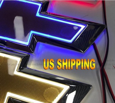 5D LED Chevrolet Car Emblem Trunk Tail Logo Light Badge Lamp Compatible NO TRUCK