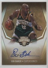 2015-16 Panini Totally Certified Signatures Mirror Gold /10 Vin Baker Auto 0m0