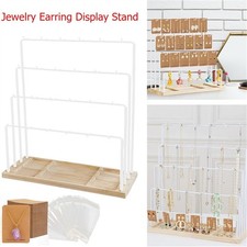 1PC Jewelry Earring Display Stand 100pcs Self-Seal Bags and Earring Holder Cards