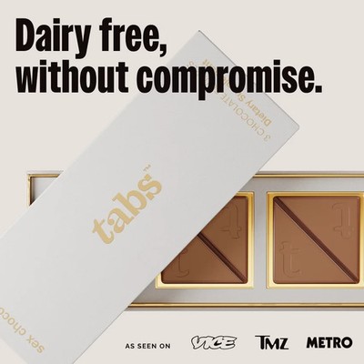 Tabs Chocolate Squares for Couples to Improve Mood Libido Booster - No Dairy