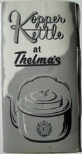 Kopper Kettle at Thelma's Restaurant Menu 1980's? Effingham Illinois Ramada
