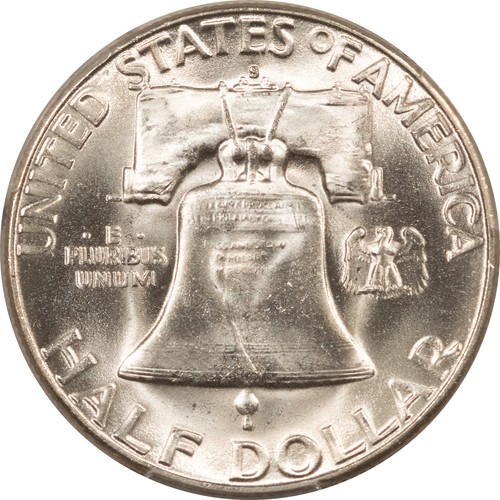1952-S FRANKLIN HALF DOLLAR - PCGS MS-64 - Picture 3 of 3