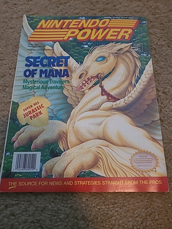 Nintendo Power Magazine Secret Of Mana Volume 54 & Batman Animated Series Poster