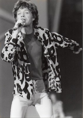 MICK JAGGER PHOTO THE ROLLING STONES 1982 12INCH VINTAGE UNIQUE IMAGE UNRELEASED