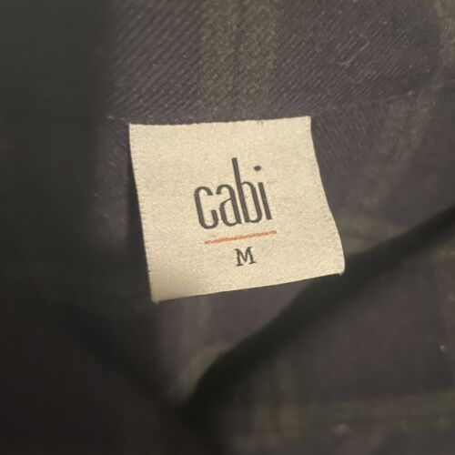 Cabi Connery Navy Green Plaid Blazer Jacket Size Medium - Picture 4 of 5