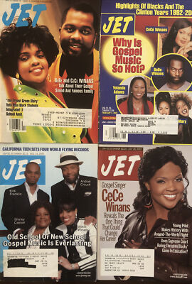 BeBe and CeCe Winans 1993-2007 JET Magazine Lot of 4 Gospel Music