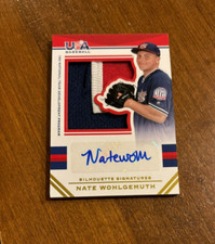 Nate Wohlgemuth 2017 USA Baseball Game Patch Auto #177 Ridge Runners Astros /25