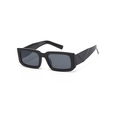Occhiali Da Sole Rettangolari Neri Swift - Montatura Piccola, Tinta Sfumata UV400, Unisex