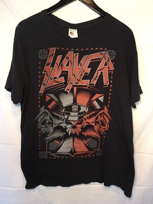 Slayer Men s XL Tour Concert Band Shirt Black on Bay Island Sportswear