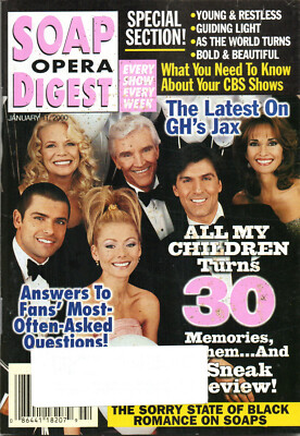 SOAP OPERA DIGEST January 11 2000 All My Children Crystal Chappell