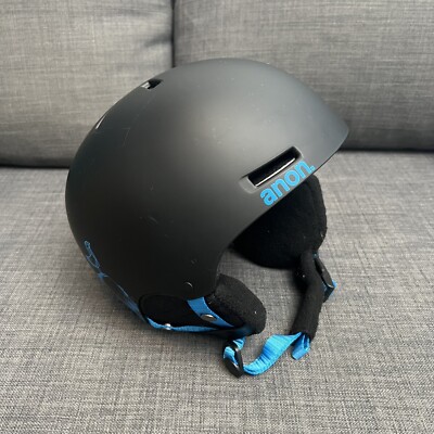 Anon Youth Black/Teal Rime Snow Ski Snowboard Helmet Large/XL 52-55cm