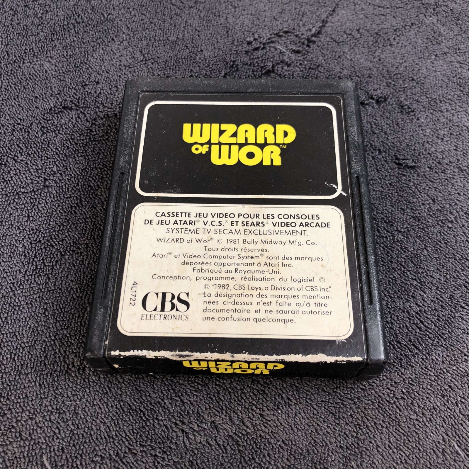 Atari 2600 Wizard of Wor PAL Bon état