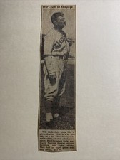 Bill McKechnie Cincinnati Reds 1939 Sporting News Baseball 2X8 Panel