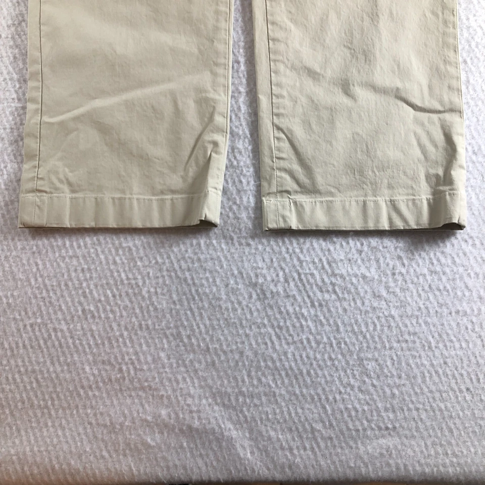 Pantalones de vestir Caslon para mujer talla 10 beige plano frontal cremallera lateral pierna recta elásticos Foto 3 de 4
