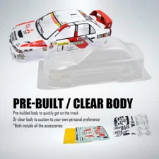 BM Creations Mitsubishi Lancer EVO VI 1997 Rally Catalunya 1/10 RC Body & Wheels