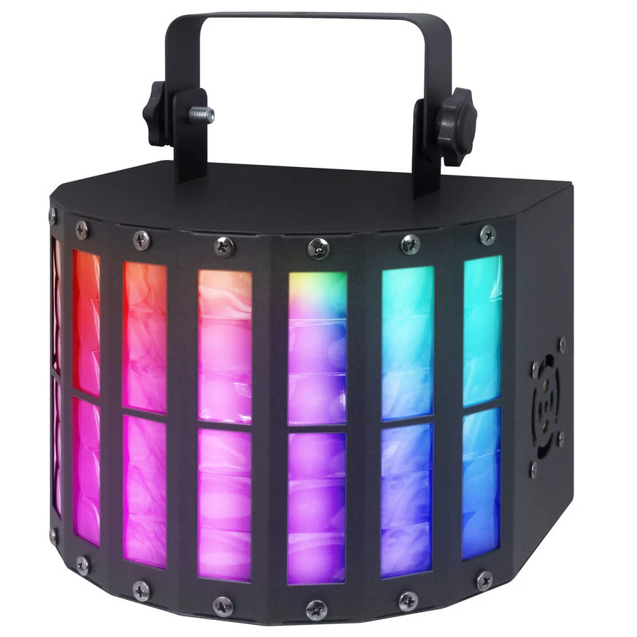 PAIR - CFX Derby 9 DMX Multi-Colour Beam 3W LED DJ Disco Lighting Effect - Image 2 of 4