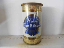 PABST BLUE RIBBON TAPA CAN FLAT TOP BEER CAN~PABST BRG, MILWAUKEE, WIS