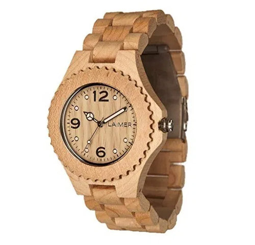 Laimer Wood Watch Connie unisex orologio solo tempo in legno naturale 0023  | eBay