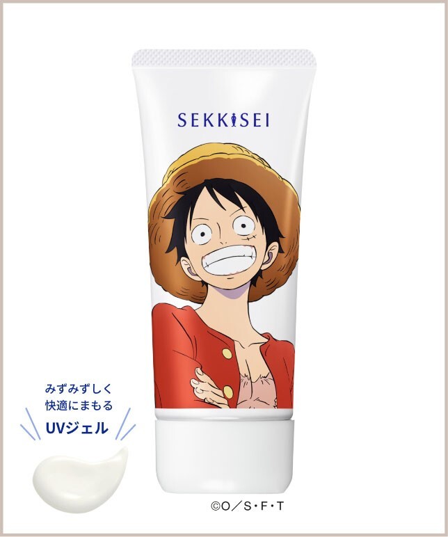 P One Piece x Kose Sekkisei Sunscreen Skin Care UV Essence Gel 90g