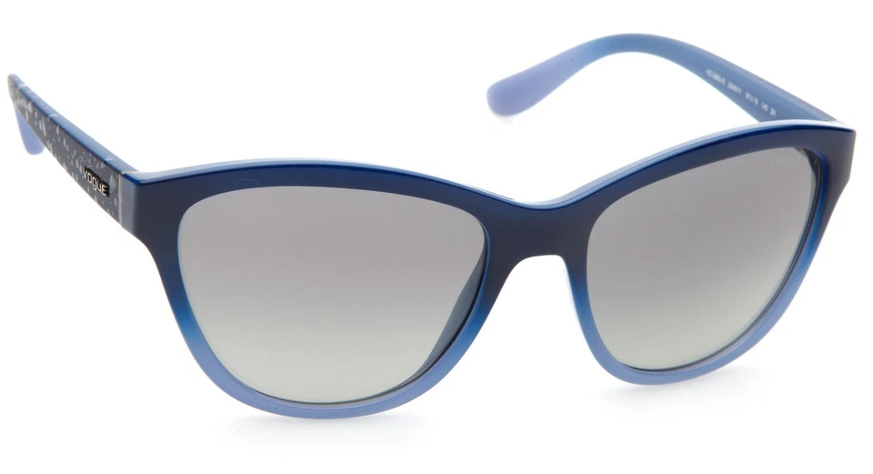 NUEVO VOGUE VO2993-S 2346/11 TOP AZUL GRADO ÓPALO AZUL/GRIS LENTES GAFAS DE SOL 57mm Foto 2 de 4