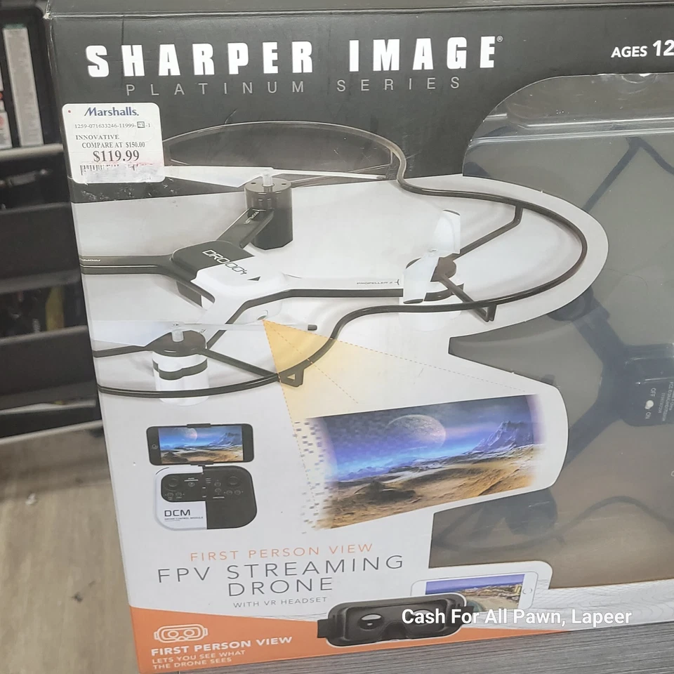 Sharper Image FPV Streaming Drone w/VR Headset 1st Person Viewing NIB RP $169.99 - Image 2 of 3
