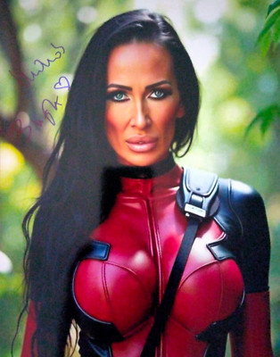 MANDY BRIGHT signed 8x10 PHOTO Deadpool cosplay LOT L