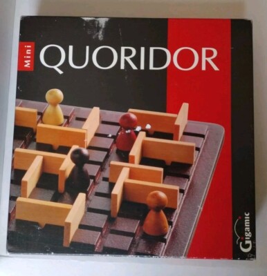 Quoridor Mini Brettspiel Holz Vintage 1997 Gigamic Strategie 