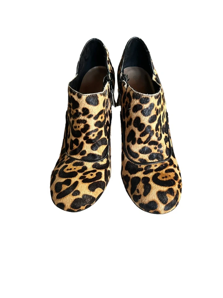 Rockport Adiprene By Adidas Women's Leather Pony Hair Leopard Print Boots Sz9.5 - Image 2 of 4