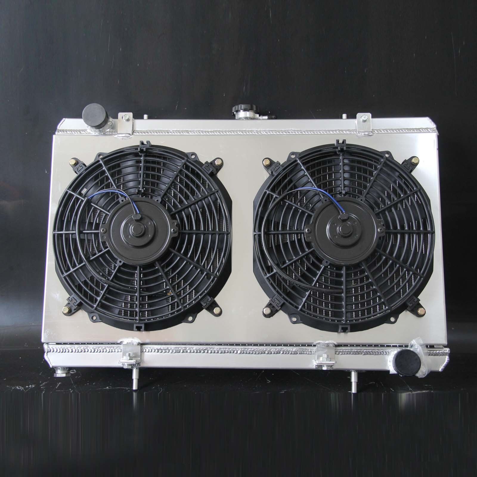 Aluminum Radiator + Fan Shroud For NISSAN S13 SILVIA SR20DET 19891994