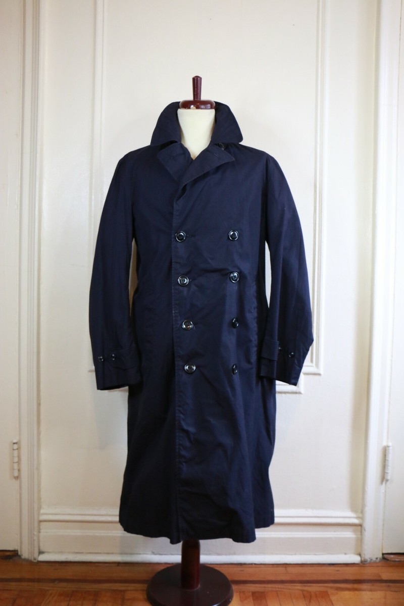 Vintage US NAVY weather resistance cotton trench coat : 38 Vintage US NAVY weather resistance cotton trench coat : 38