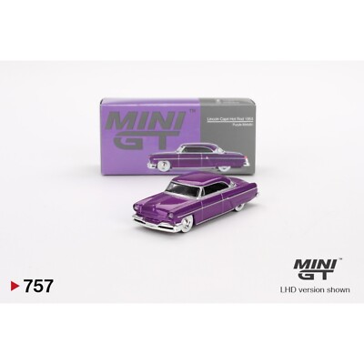 Mini GT - Lincoln Capri Hot Rod 1954 Purple Metallic - MGT00757 (LHD) - 1:64