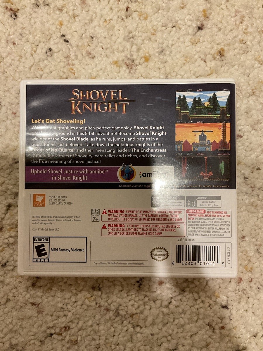 Shovel Knight (Nintendo 3DS, 2015) USED *CIB* 812303010415| eBay