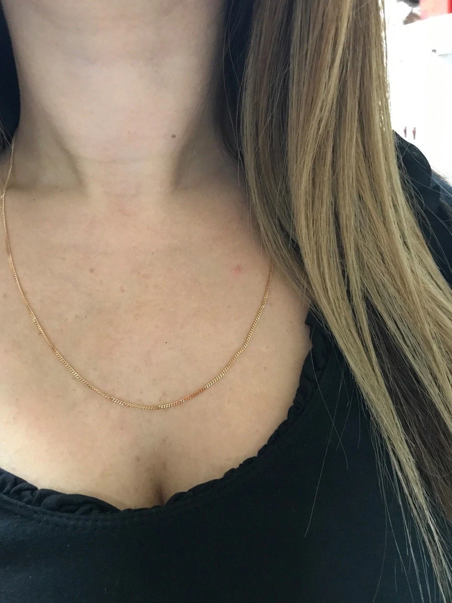 9ct gold chain 55cm sale