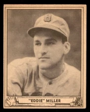 1940 Play Ball Baseball #56 Eddie Miller VG/EX