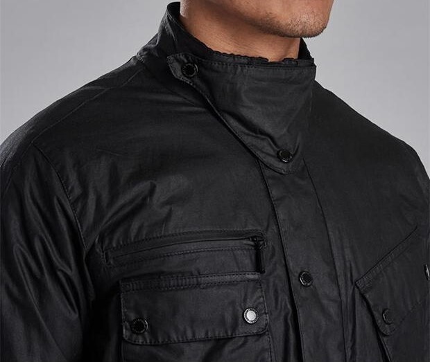 BARBOUR International  AUDIO WAX JACKET, BLACK, SMALL, RRP:£429! BNWT image 3