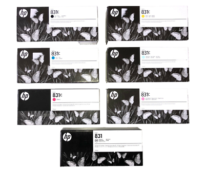 7x Original Ink HP Latex 365 370 375 560 570 / No. 831 LATEX