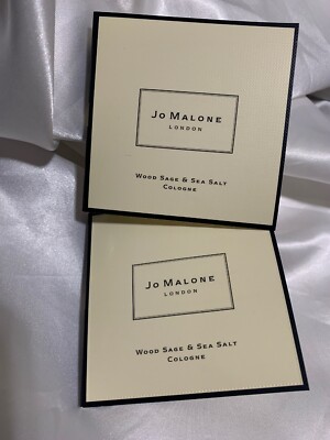 Lot of 2 Jo Malone London Wood Sage & Sea Salt Cologne Perfume Spray 1.5ml Each