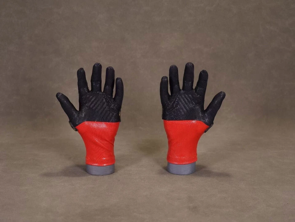 Guantes de cosplay Deadpool 3 Wade Wilson serigrafía para accesorios de disfraz # Foto 3 de 4