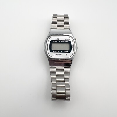 Vintage LCD QUARTZ DIGITAL Men's WATCH Made in Hong Kong