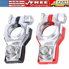 2PCS Car Battery Terminal Clamp Connectors Positive Negative Release Disconnect