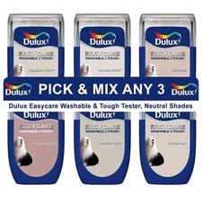 Pick & Mix Any 3 Dulux Easycare Washable & Tough Tester, Neutral Shades