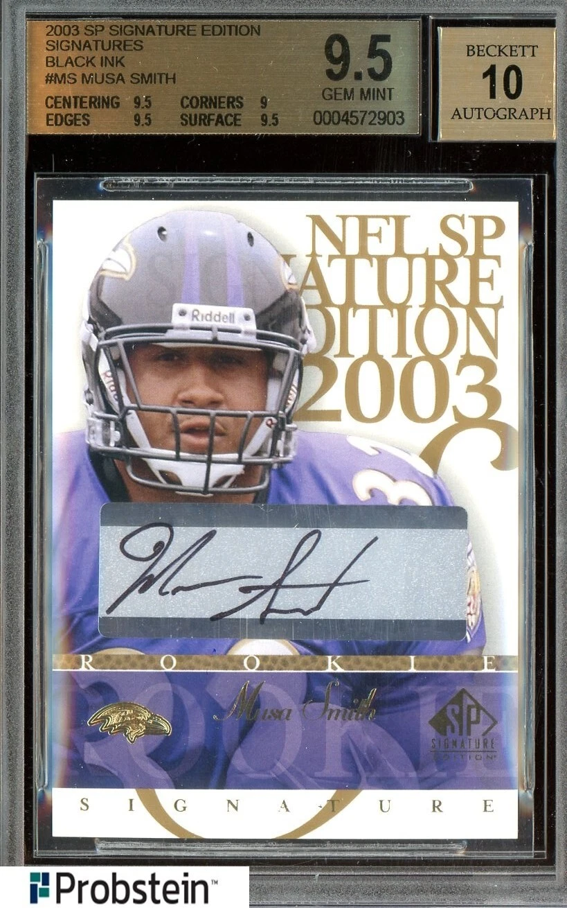 Musa Smith SP Signature Signature Edition #MS Rookie Signature-Black