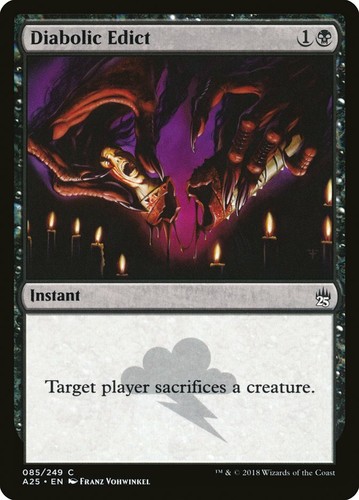 Diabolic Edict - Masters 25: #85, Magic: The Gathering Nm R58 | eBay