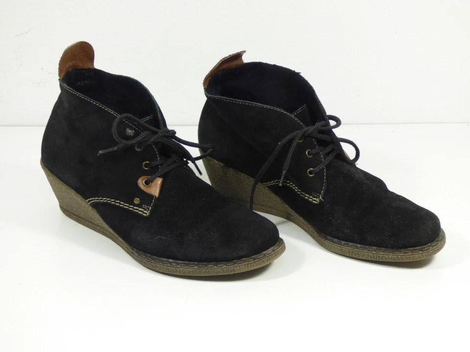 RIEKER Damen Leder Schuhe Gr 38 DE / Schwarz und Neuwertig  ( S 3411 ) - Bild 2 von 4