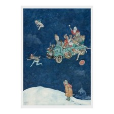 William Heath Robinson - "A Christmas Joy Ride": Poster (11.7" x 16.5")