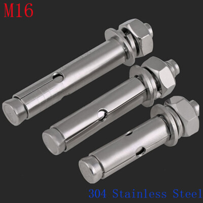 M16 Concrete Sleeve Anchors Hex Head Nut & Washer 304 Stainless Steel  Bolts