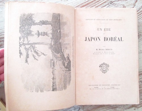 Un été au Japon Boréal. Japonais et Ainos dans le Yeso (Hokkaido).-illustré XIXe - Imagen 2 de 4