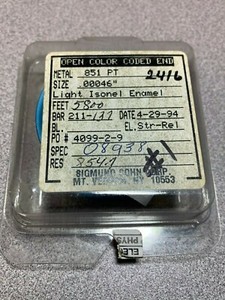 Sigmund Cohn 851 Pt wire 0.00046 inch diameter