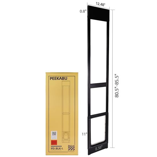 Dog Door for Sliding Glass Door, Doggie Door Insert with